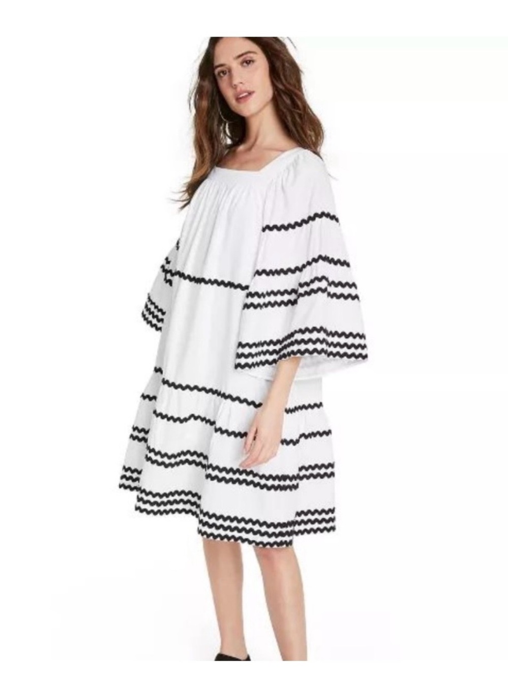 Lisa Marie Fernandez for Target Ric Rac Flare Sleeve Dress, size M